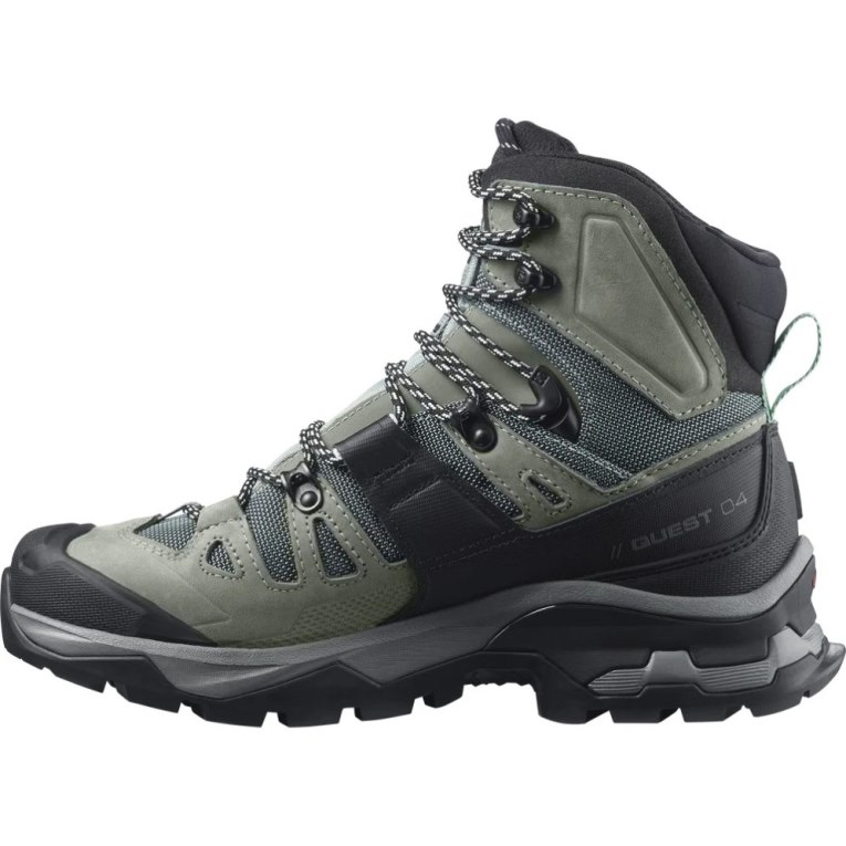 Olive / Black Salomon Quest 4 GTX Women's Hiking Boots | IE SQ5897